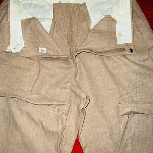 Tan Polo Ralph Lauren Herringbone Trousers